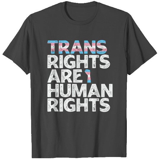 LBGT Flag Gay Pride Trans rights are human rights T Shirts