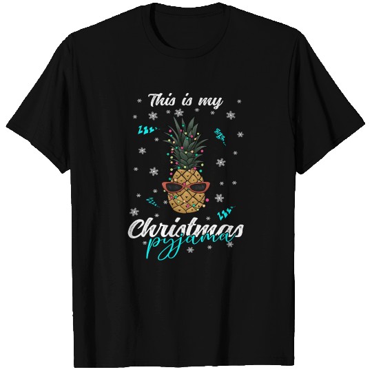 Winter Christmas Pyjama Pineapple T Shirts