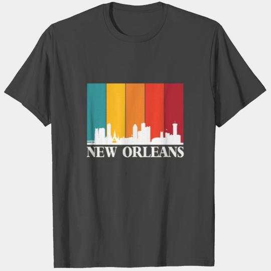 Skyline New Orleans Souvenir Louisiana Mardi Gras T Shirts
