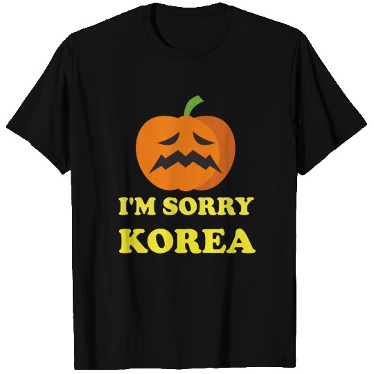 halloween i'm sorry korea Pumpkin sad T Shirts