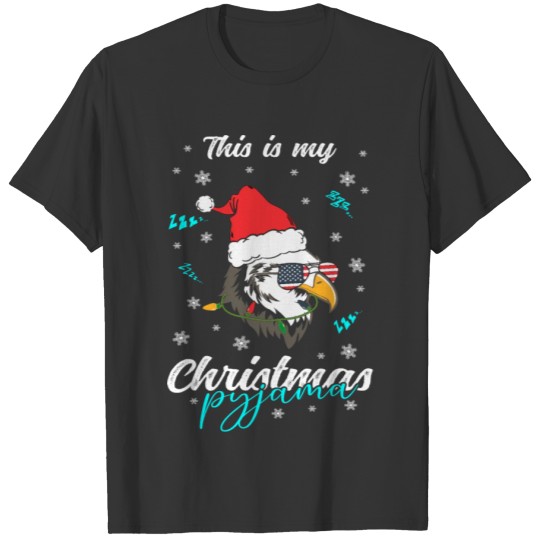 Winter Christmas Pyjama Eagle T Shirts