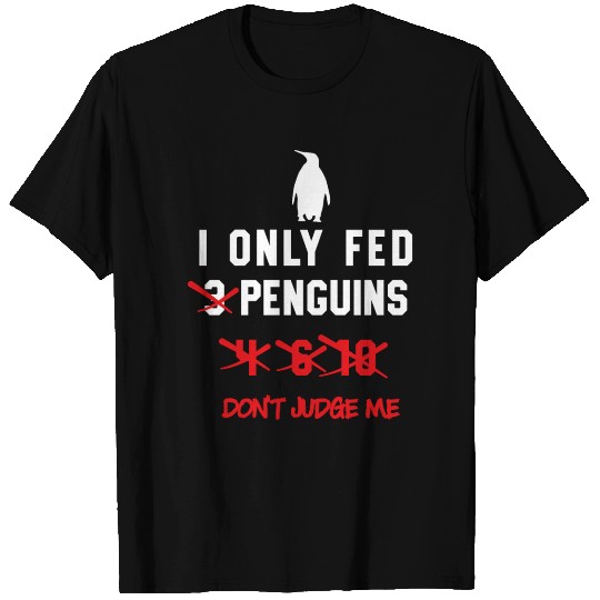 Don’t Judge Me Penguins Funny Numbers Women's Peng T Shirts