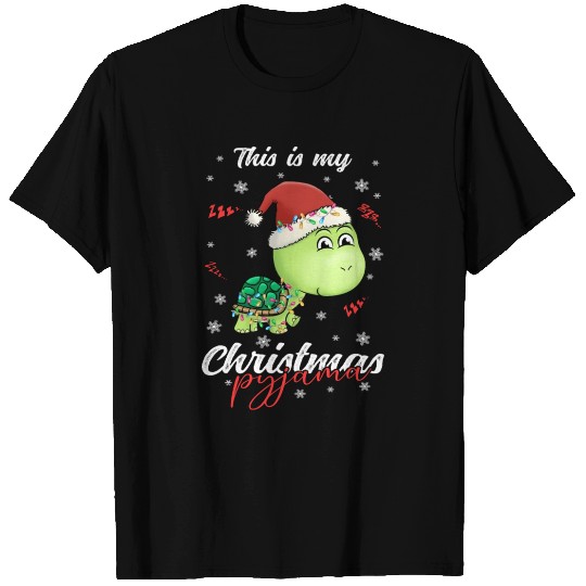 Winter Christmas Pyjama Turtle T Shirts