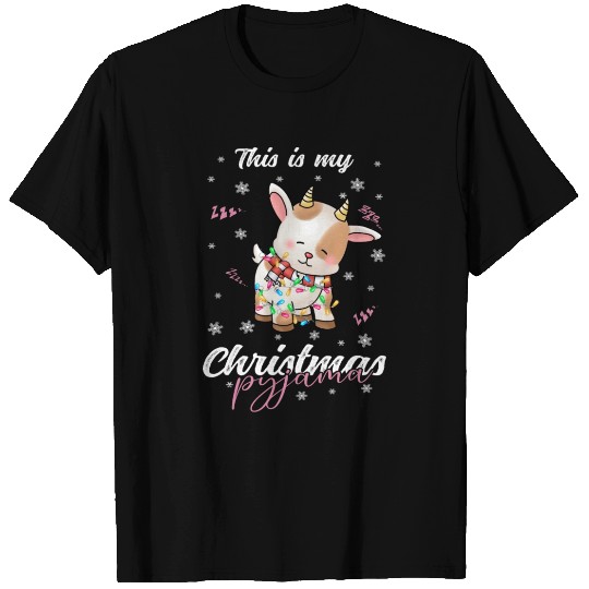 Winter Christmas Pyjama Goat T Shirts