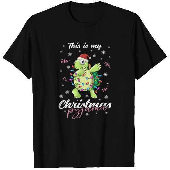 Winter Christmas Pyjama Turtle T Shirts
