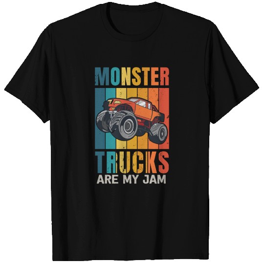 Monster Trucks Are My Jam Vintage Retro T Shirts