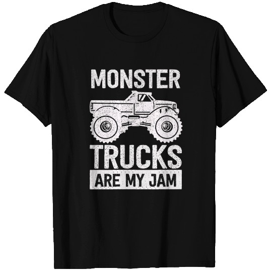 Monster Trucks Are My Jam Vintage Retro T Shirts
