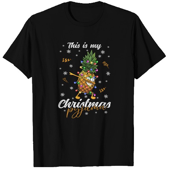 Winter Christmas Pyjama Pineapple T Shirts