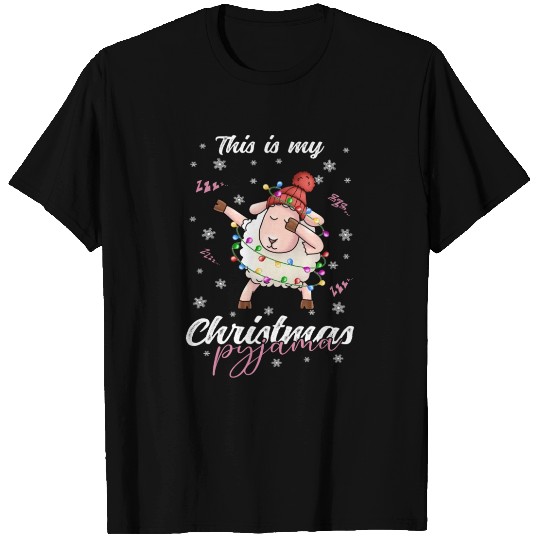 Winter Christmas Pyjama Sheep T Shirts