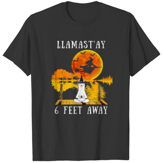 Halloween Llamastay 6 Feet Away Llama T Shirts