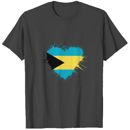 Bahama's Heart Flag T Shirts