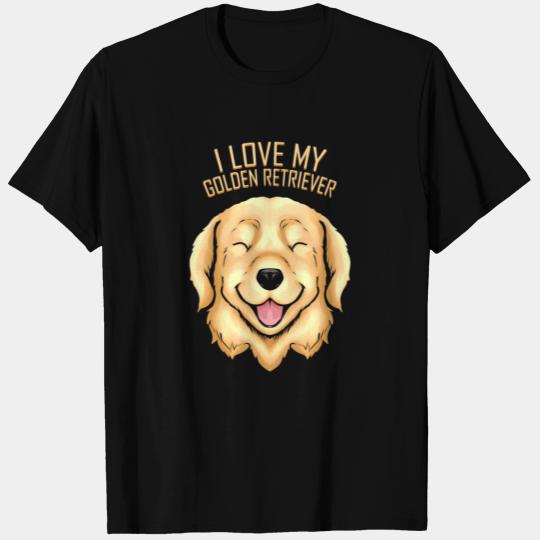 Dog Lover - I Love My Golden Retriever T Shirts