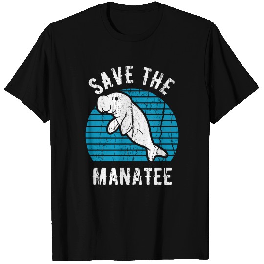 Save The Manatee Vintage Climate Change Earth Day T Shirts