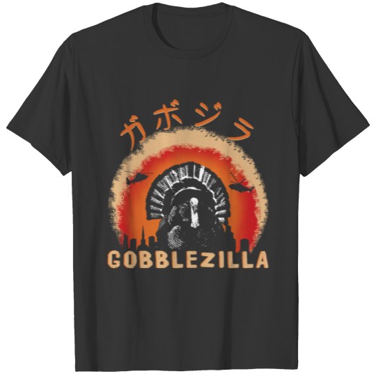 Funny Turkey Bird Gobble Monster Thanksgiving T Shirts