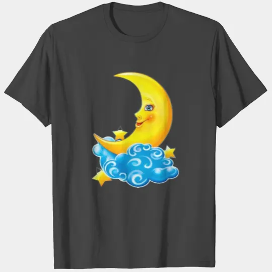 dessin de croissant de lune T Shirts