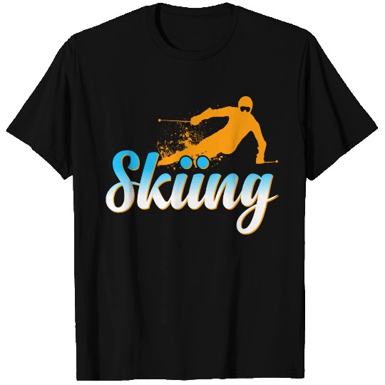 Skiing ski snow winter sports T Shirts