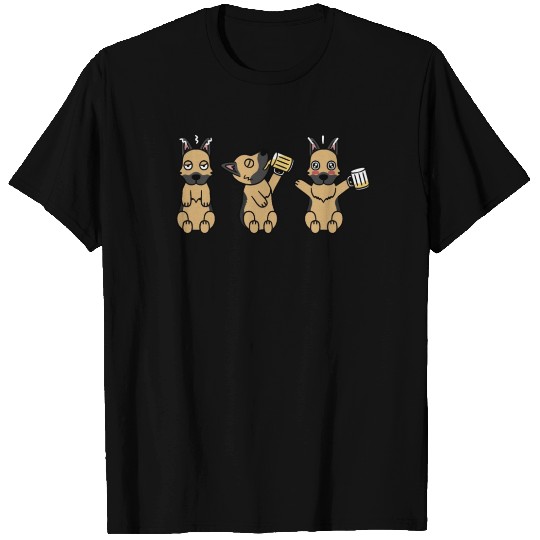 German Shepherd Beer Lover T Shirts
