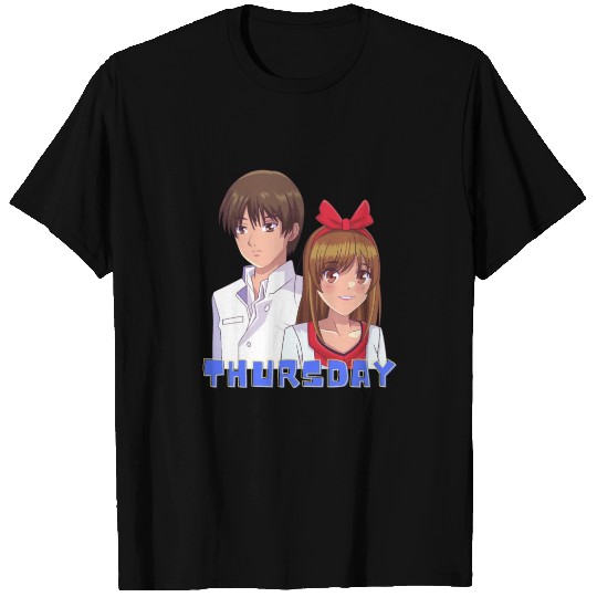 Anime Boy and Girl Day of The Week Thursday T Shirts
