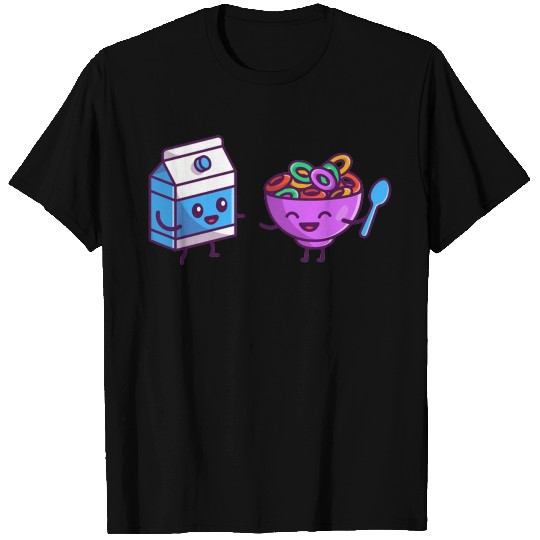 Happy milk and cereal T Shirts