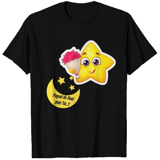 Design d'étoile et lune T Shirts