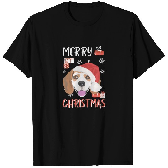 Beagle Merry Christmas T Shirts