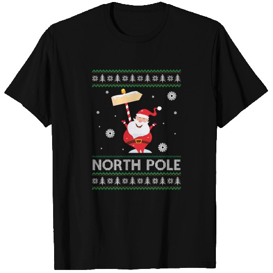 Pole Dancing Santa Claus Pun Joke - North Pole T Shirts
