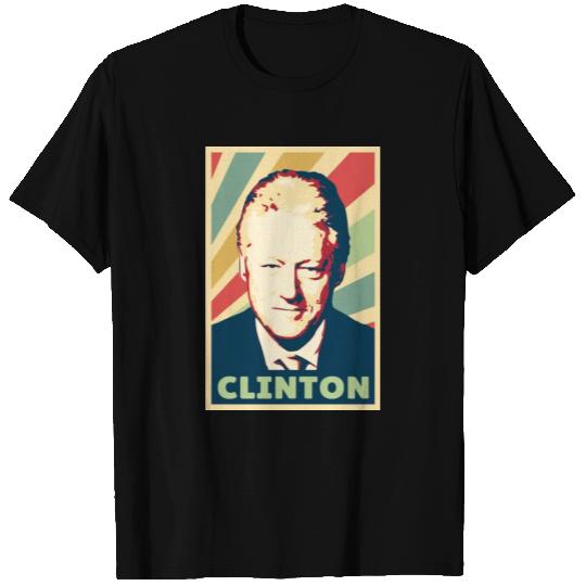 Bill Clinton Vintage Colors T Shirts