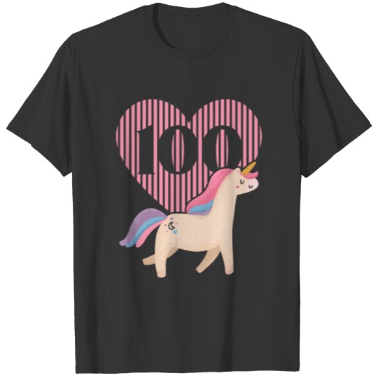 Unicorn Lover Teacher Student 100 Days Of School T Shirts