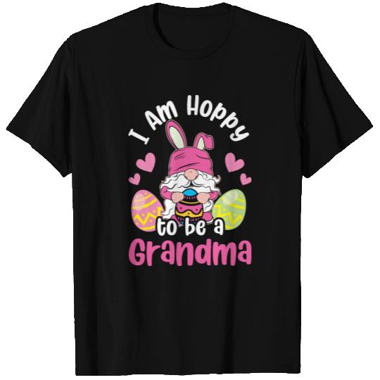 I Am Hoppy To Be A Grandma Gnome Egg Easter T Shirts