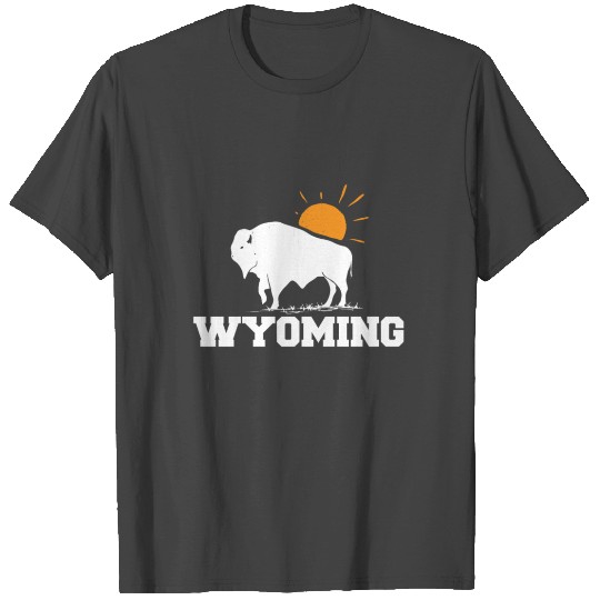 Wyoming hike buffalo nature hiking mountain souven T Shirts