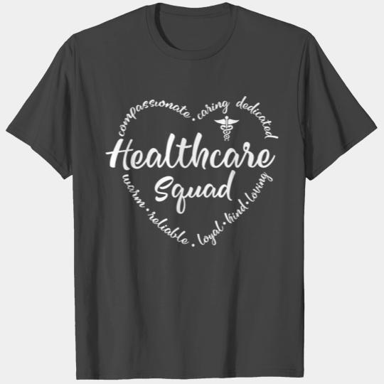 Healthcare Squad subway art heart T Shirts