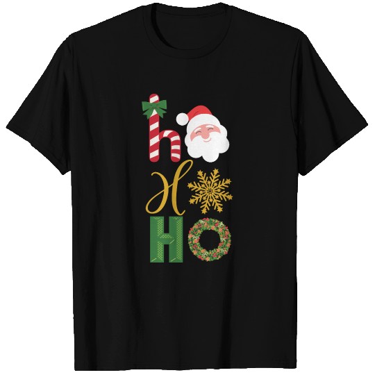 Ho Ho Ho Christmas icons T Shirts