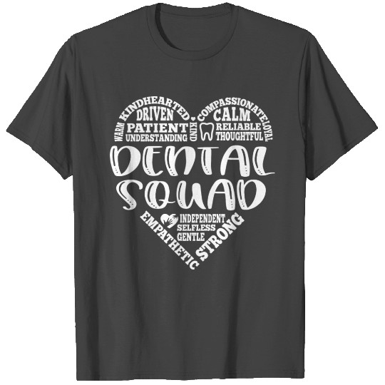 Dental Squad subway art heart T Shirts