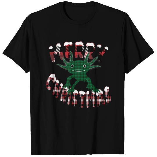 Merry T Shirts, Merry T Shirts, Christmas Axolotl,