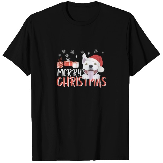 Bull Terrier Merry Christmas T Shirts