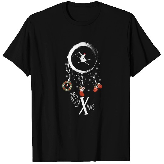 Winter dreamcatcher Christmas Skiing T Shirts