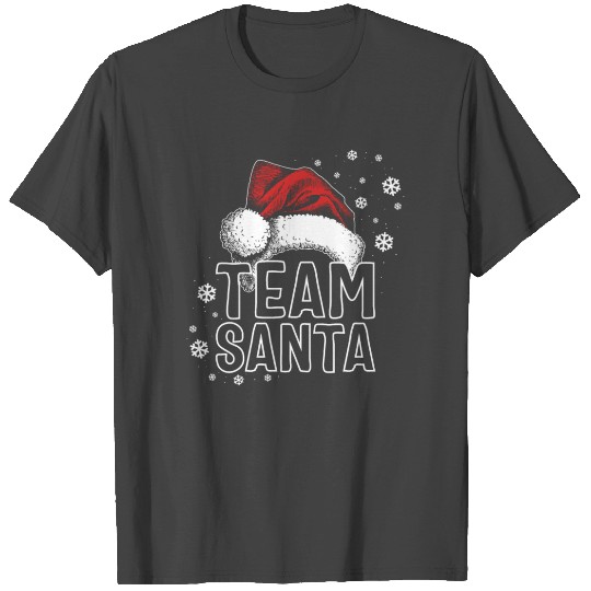 Christmas T Shirts, Team Santa Christmas Santa Hat
