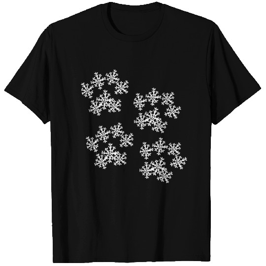 Snowflake Paw Prints T Shirts