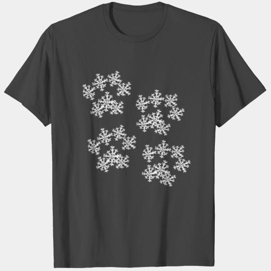 Snowflake Paw Prints T Shirts