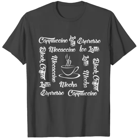 Mocaccino Coffee espresso latte vanilla T Shirts