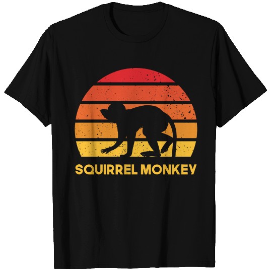 squirrel monkey sunrise sundown design T Shirts