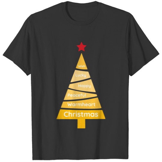Minimalist Merigold Orange Christmas Pine T Shirts