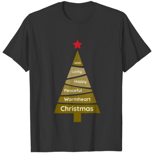 Minimalist Dijon Yellow Christmas Pine T Shirts