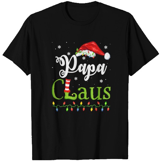Funny Santa Papa Claus Christmas Matching Family T Shirts