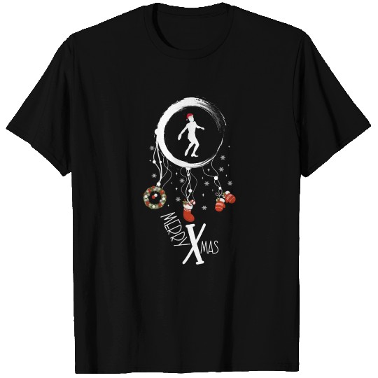 Winter dreamcatcher Christmas Discus throwing T Shirts