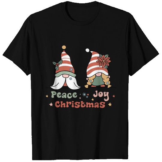 Gnome Peace Joy Christmas T Shirts