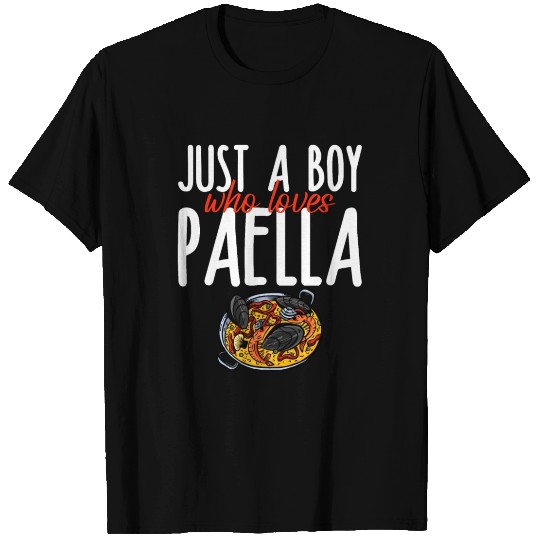 Just A Boy Who Loves Paella 4 T Shirts