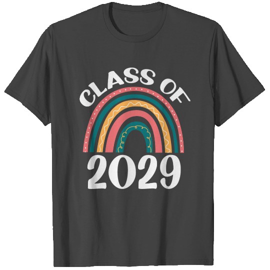 Class Of 2029 Grow With Me First Day School Gradua T Shirts