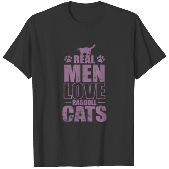 Real Men Love Ragdoll Cats Pet Cat T Shirts