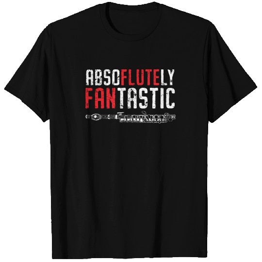 Absuflutely Fantastic Flute Player Musician T Shirts
